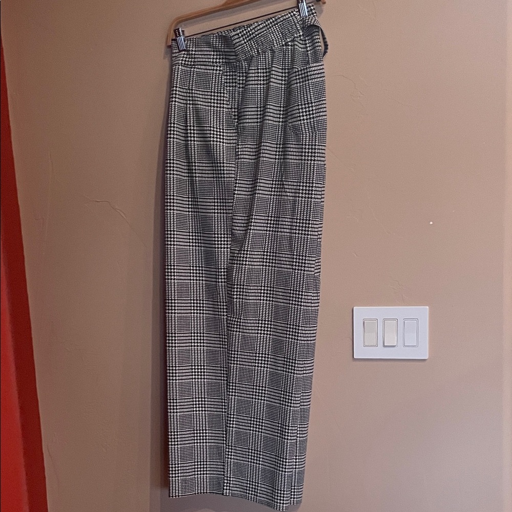 Torrid Black and White Checkered Dress Pants